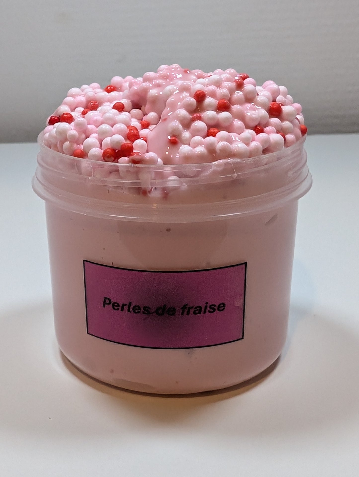 Slime "Perles de fraise"